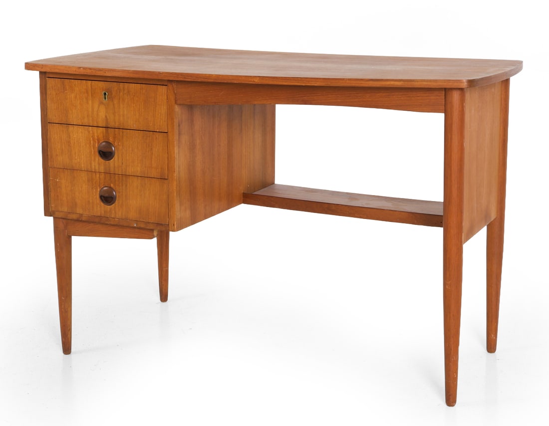 OLSEN STYLE DANISH TEAK WRITING DESK C. 1960S (1 of 15)