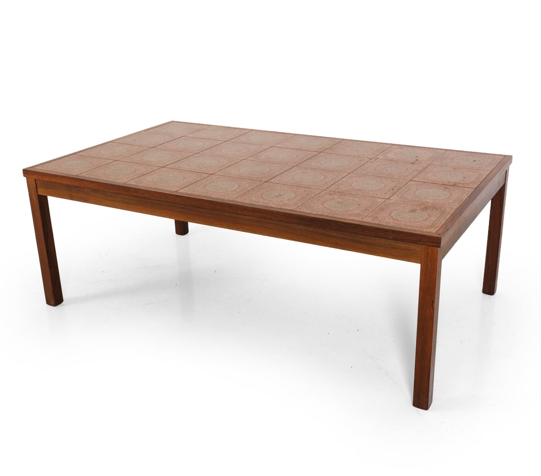 ATTR. TUE POULSEN ROSEWOOD & TILE COFFEE TABLE (1 of 14)