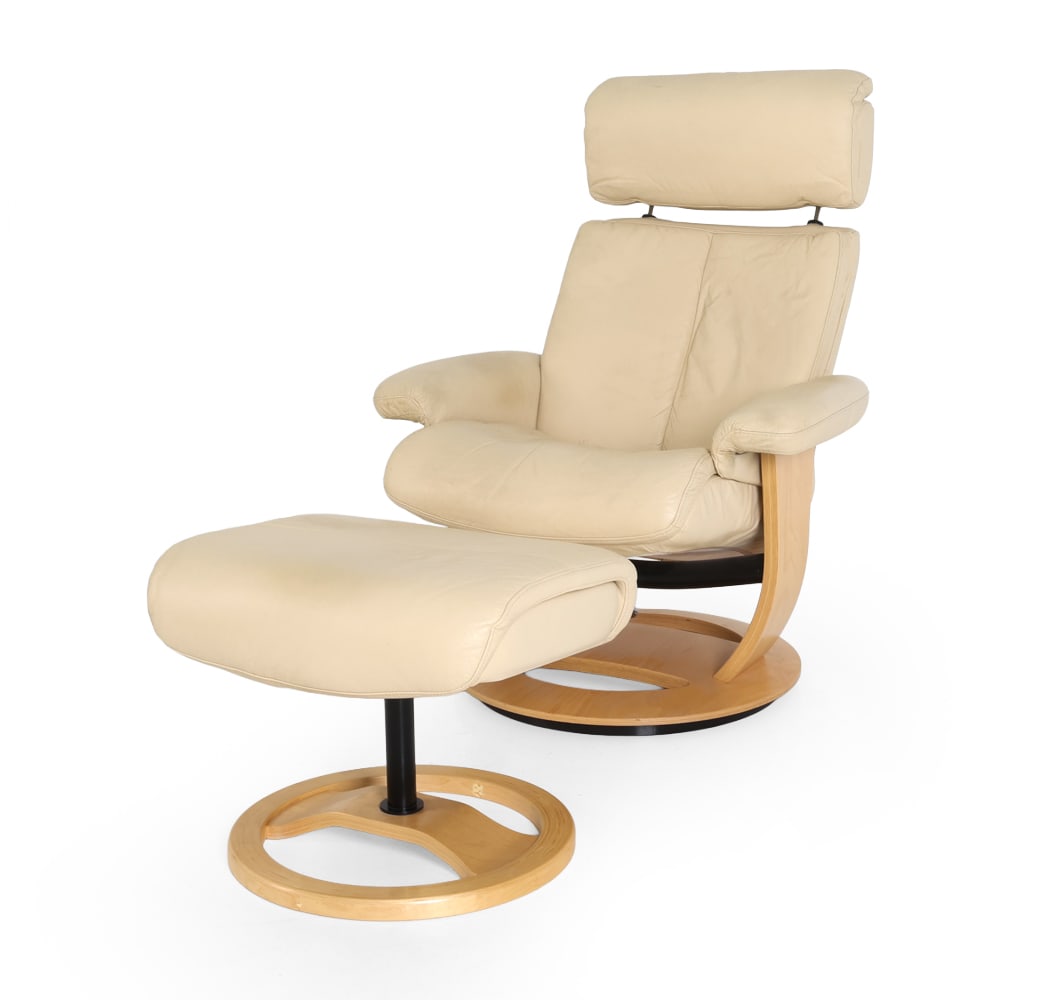 STYLE OF EKORNES NORWEGIAN LOUNGE CHAIR & OTTOMAN (1 of 17)