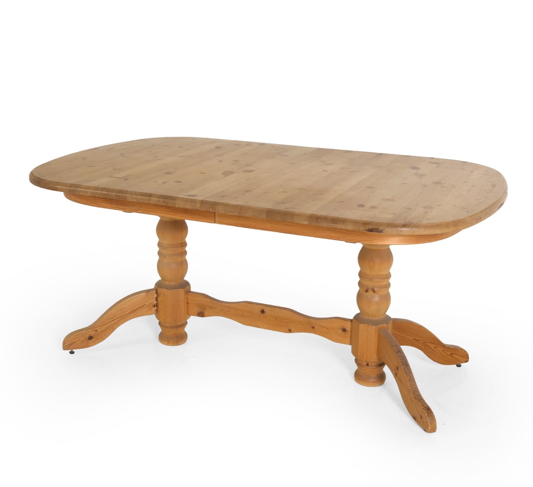DANISH PINE EXTENDING DINING TABLE C. 1970S - 2