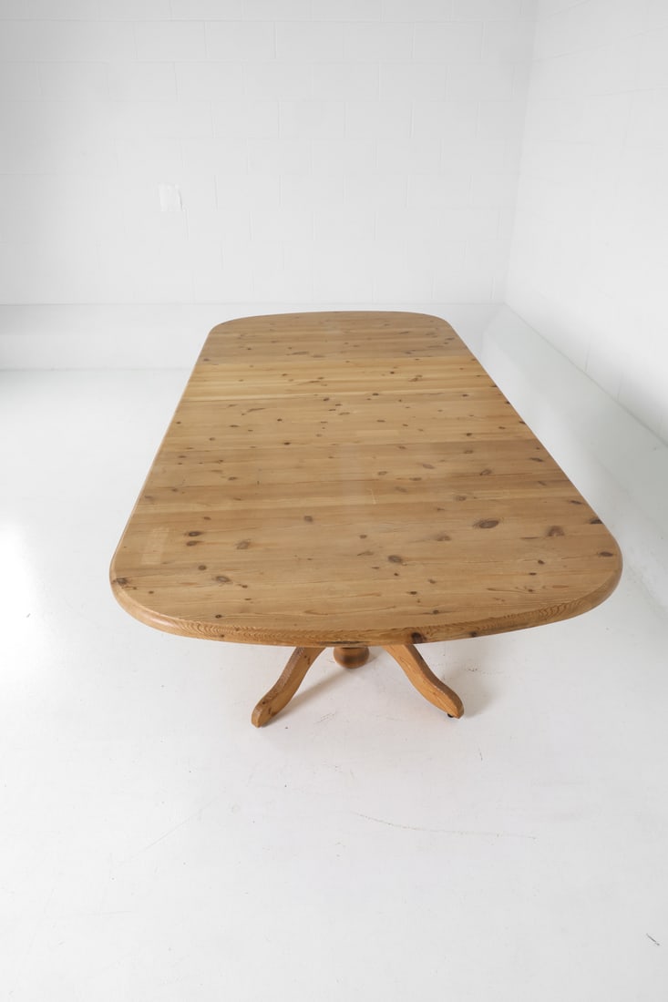 DANISH PINE EXTENDING DINING TABLE C. 1970S - 6