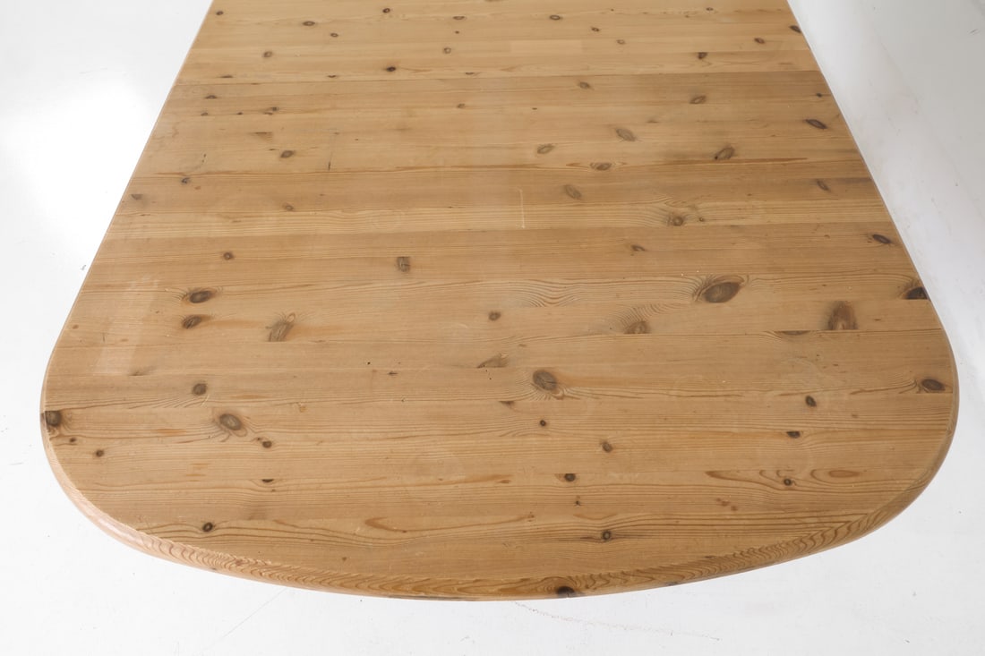 DANISH PINE EXTENDING DINING TABLE C. 1970S - 7