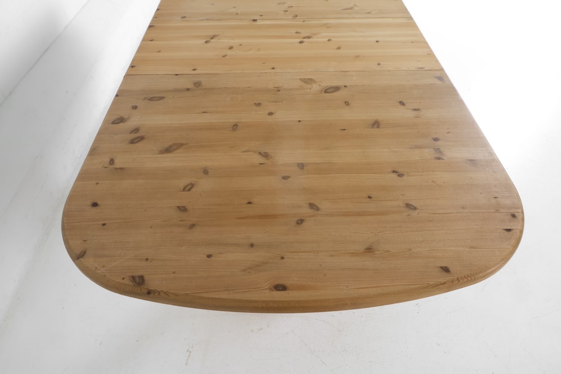 DANISH PINE EXTENDING DINING TABLE C. 1970S - 9
