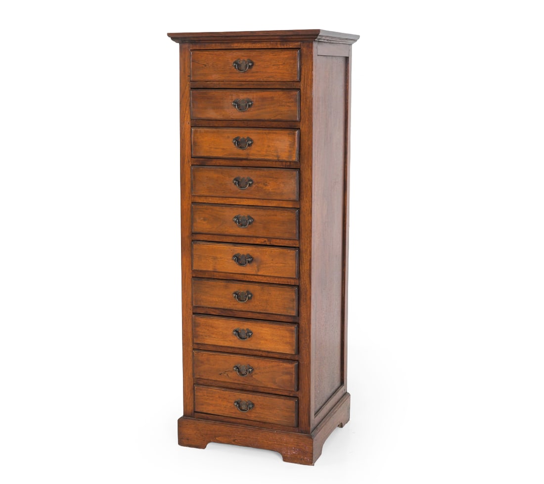 SCANDINAVIAN OAK TALL NARROW CHEST (1 of 14)