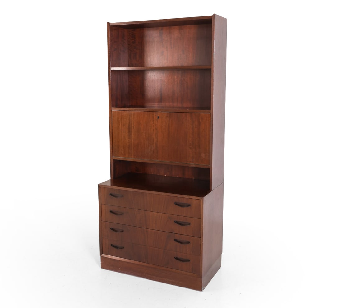 OLHOLM MOBELFABRIK MAHOGANY BOOKCASE CABINET 1960S (1 of 17)