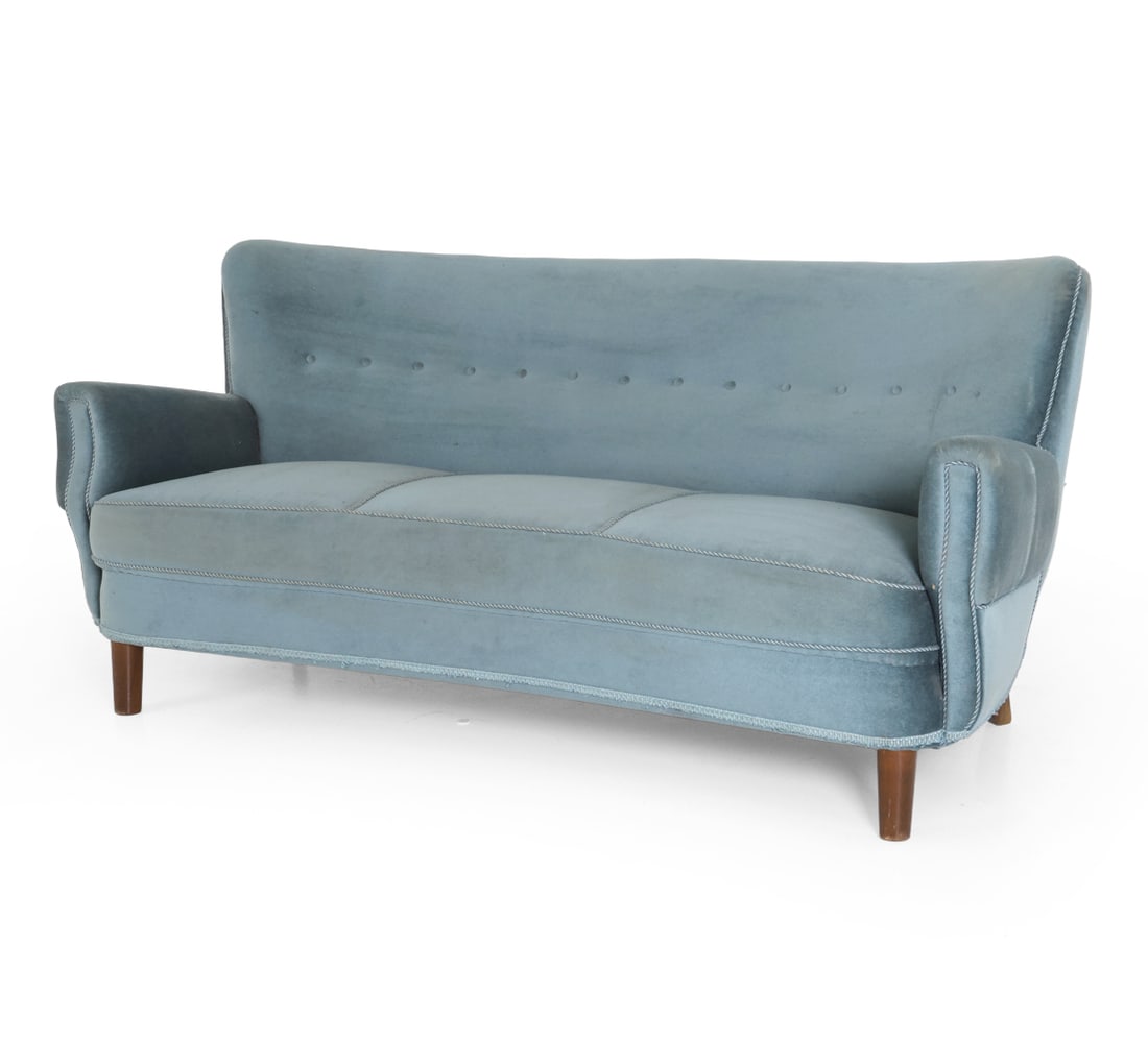 MALMSTEN STYLE SWEDISH VELOUR SOFA C. 1960S (1 of 19)
