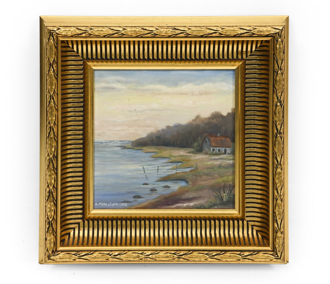 A. MALMSTROM (20TH C.) COASTAL LANDSCAPE O/C (1 of 5)