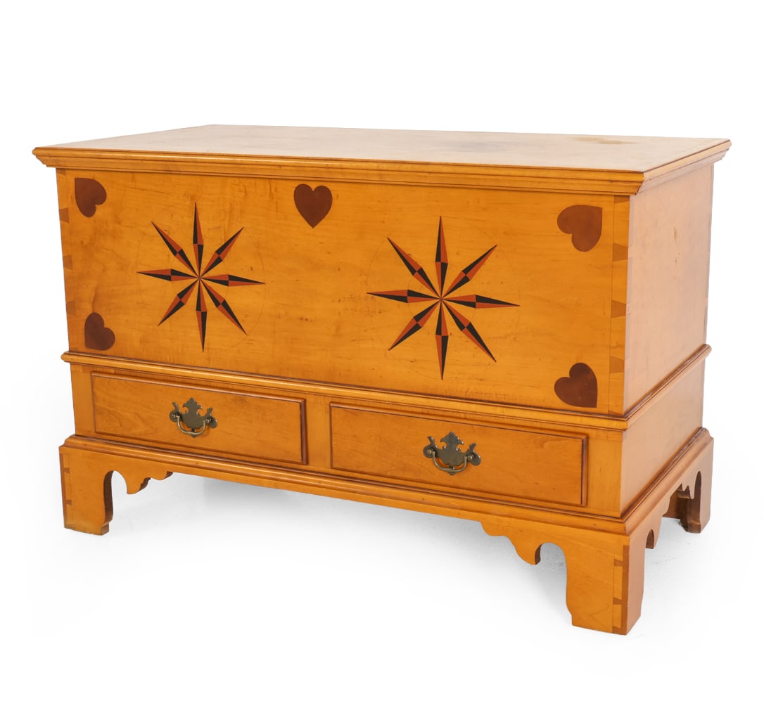 ELDRED WHEELER MAPLE NANTUCKET BLANKET CHEST (1 of 17)