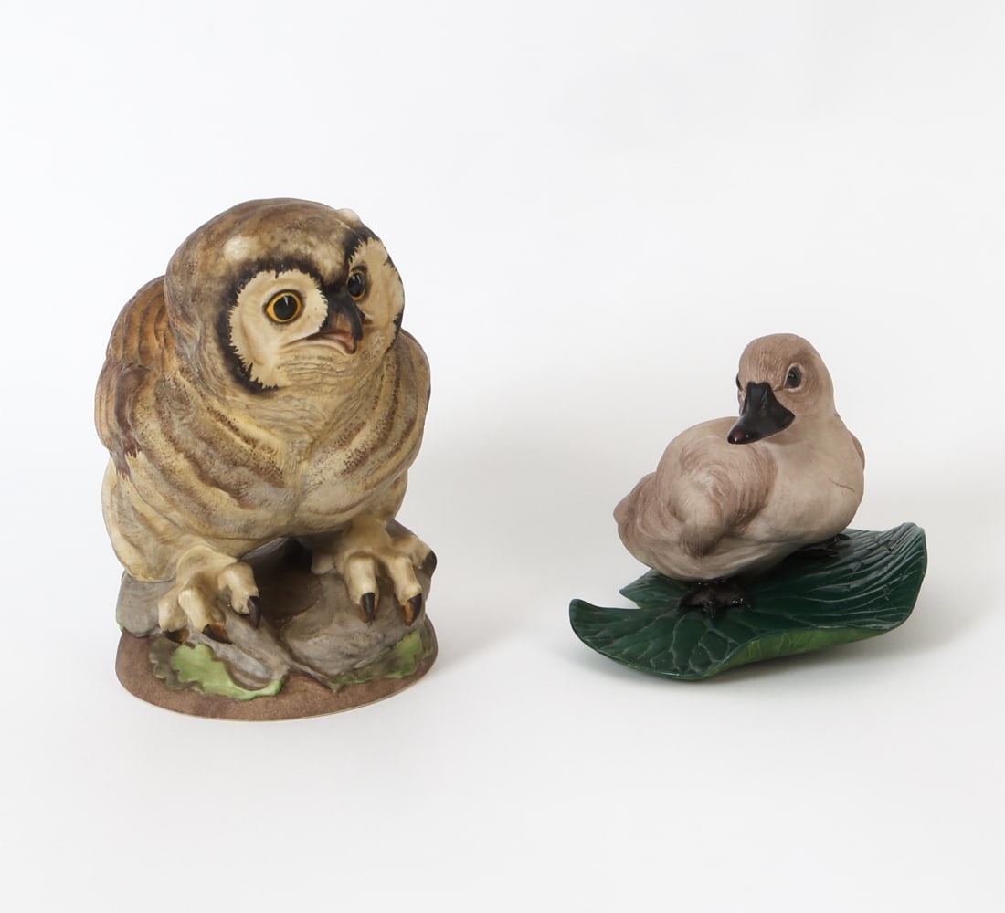 BOEHM PORCELAIN BIRD FIGURE GROUPING (1 of 15)