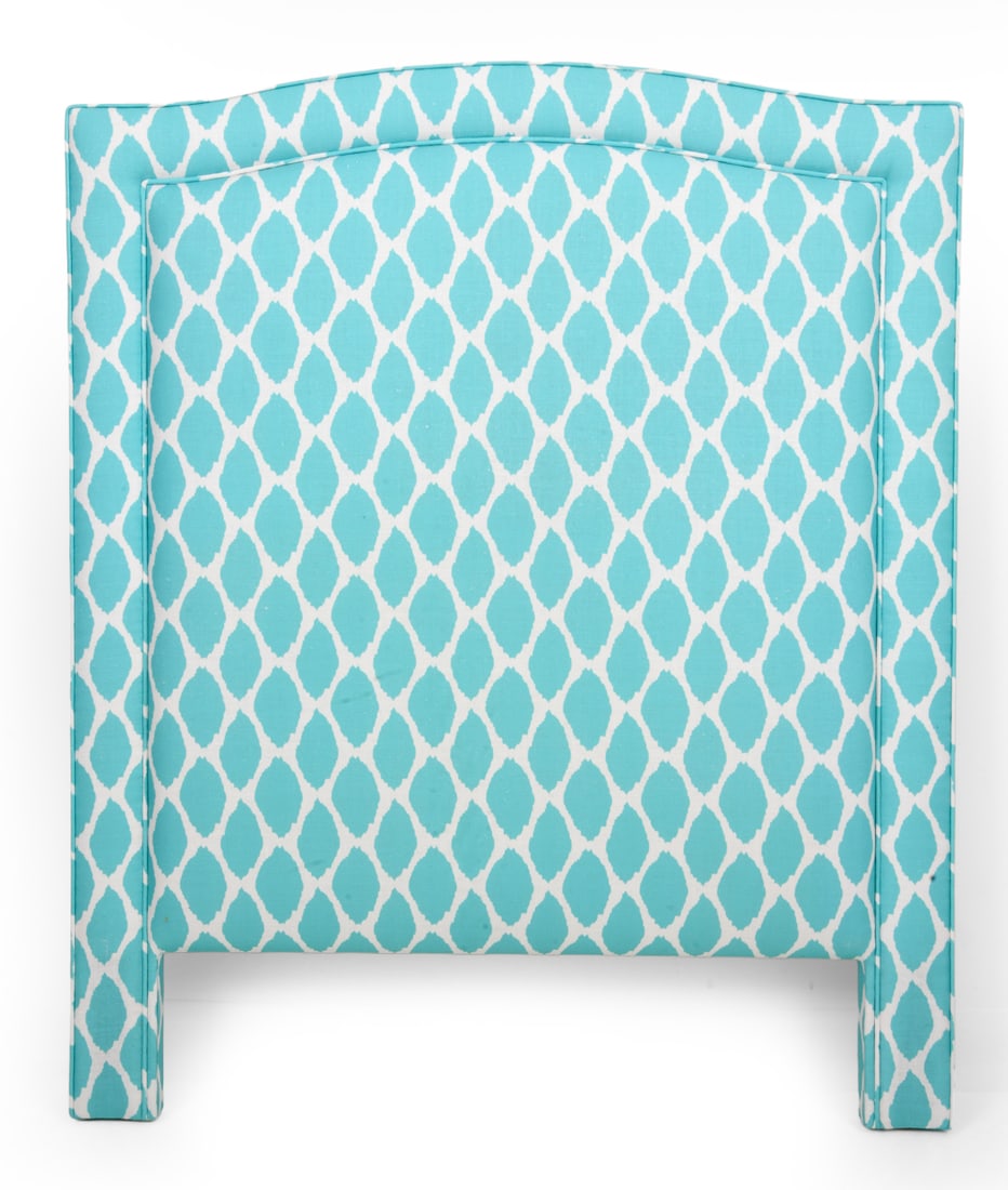 SAFAVIEH TURQUOISE PATTERNED TWIN HEADBOARD (1 of 6)