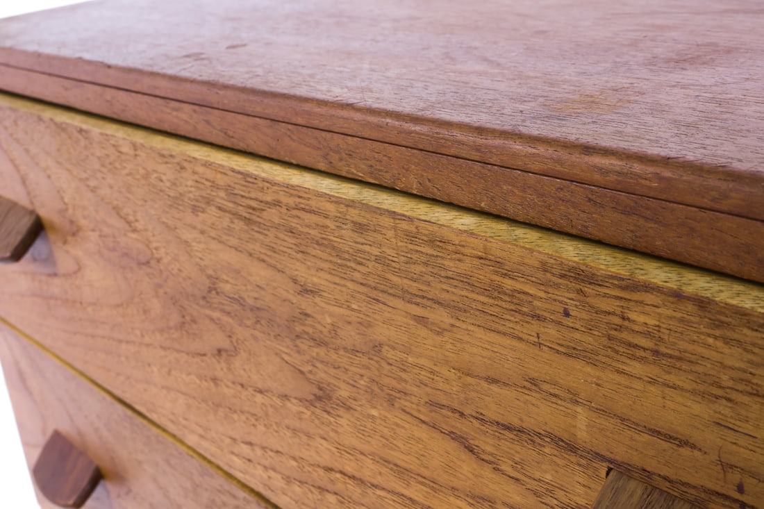 ATTR. POUL VOLTHER TEAK CHEST OF DRAWERS 1960S - 12