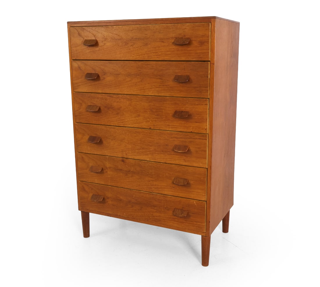 ATTR. POUL VOLTHER TEAK CHEST OF DRAWERS 1960S (1 of 18)
