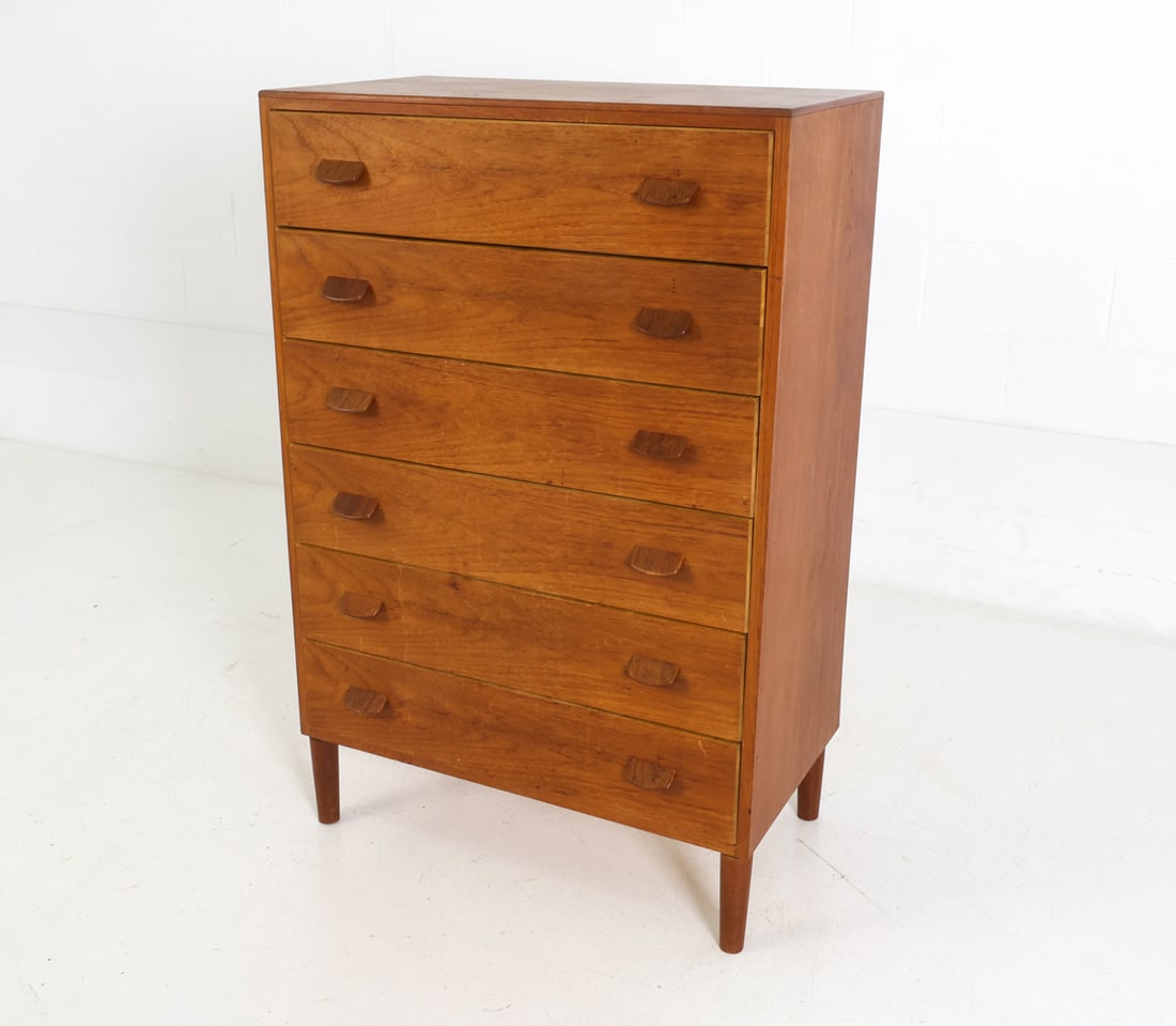 ATTR. POUL VOLTHER TEAK CHEST OF DRAWERS 1960S - 2