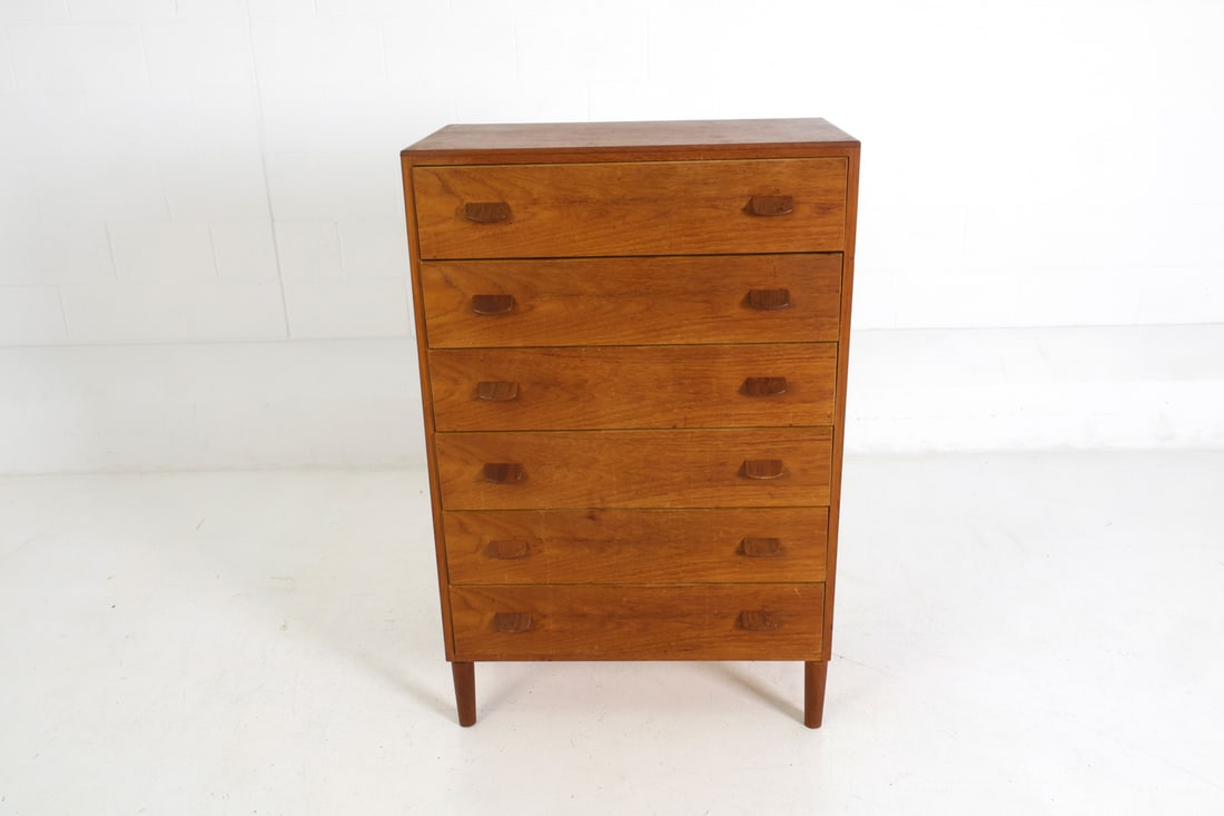 ATTR. POUL VOLTHER TEAK CHEST OF DRAWERS 1960S - 4