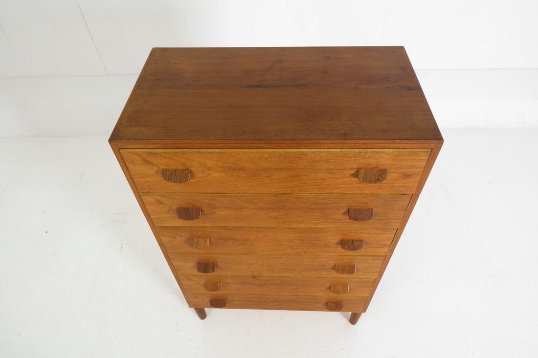 ATTR. POUL VOLTHER TEAK CHEST OF DRAWERS 1960S - 6