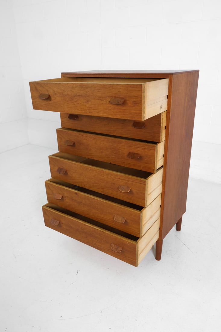 ATTR. POUL VOLTHER TEAK CHEST OF DRAWERS 1960S - 9