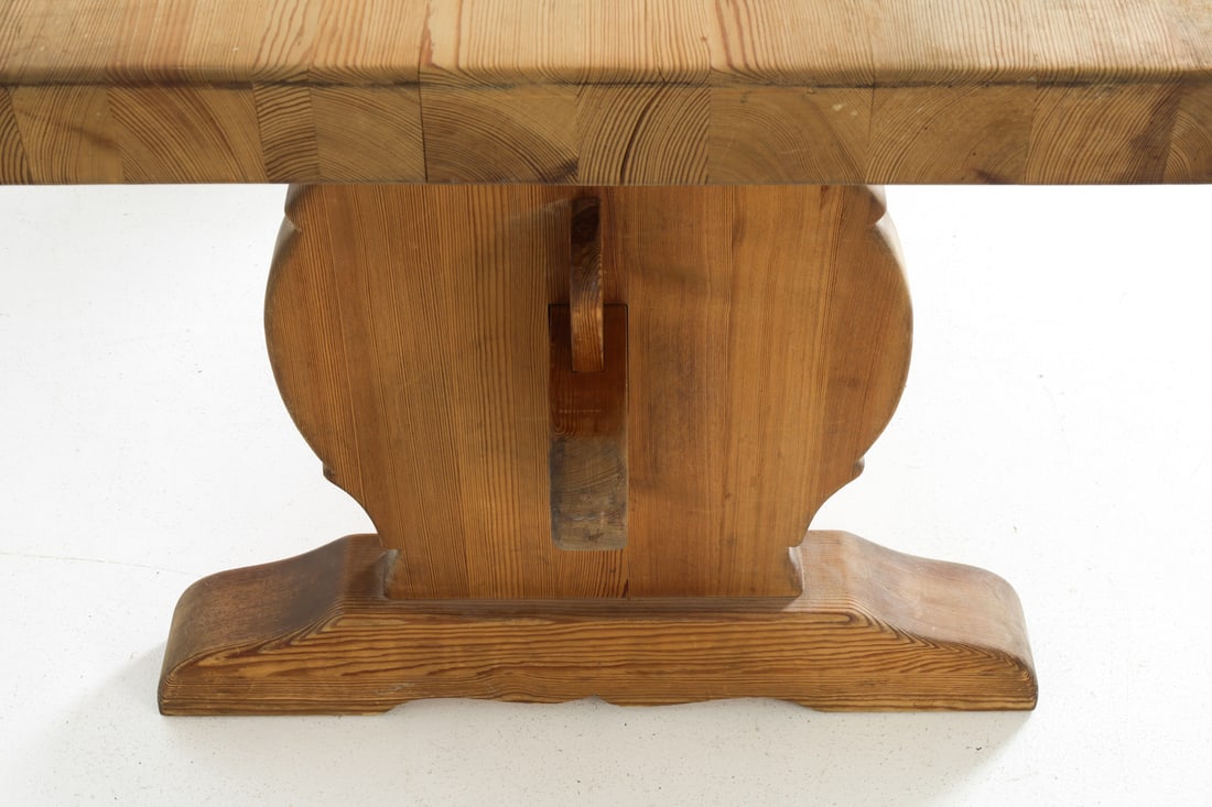 ATTR. KROGENAES NORWEGIAN PINE DINING TABLE - 10