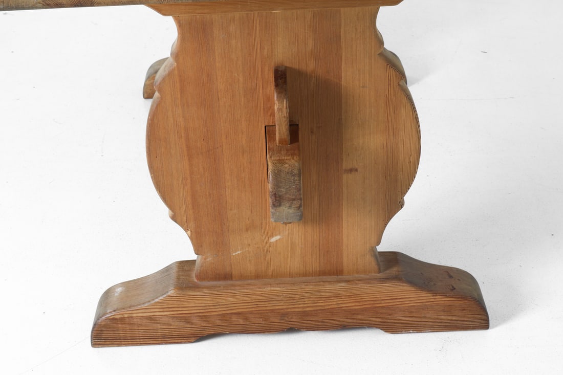 ATTR. KROGENAES NORWEGIAN PINE DINING TABLE - 6