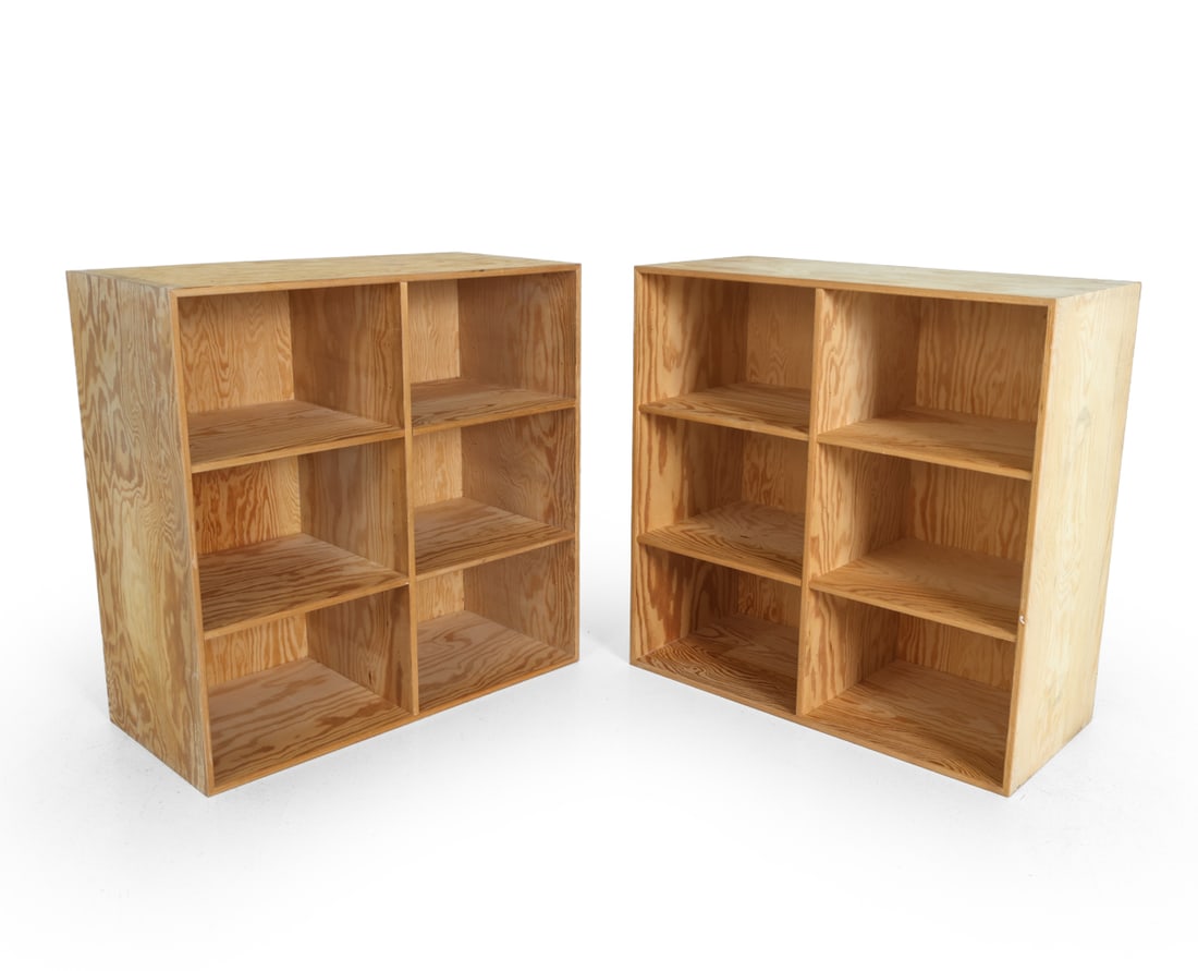 PAIR STYLE OF MOGENS KOCH PINE MODULAR BOOKCASES (1 of 12)