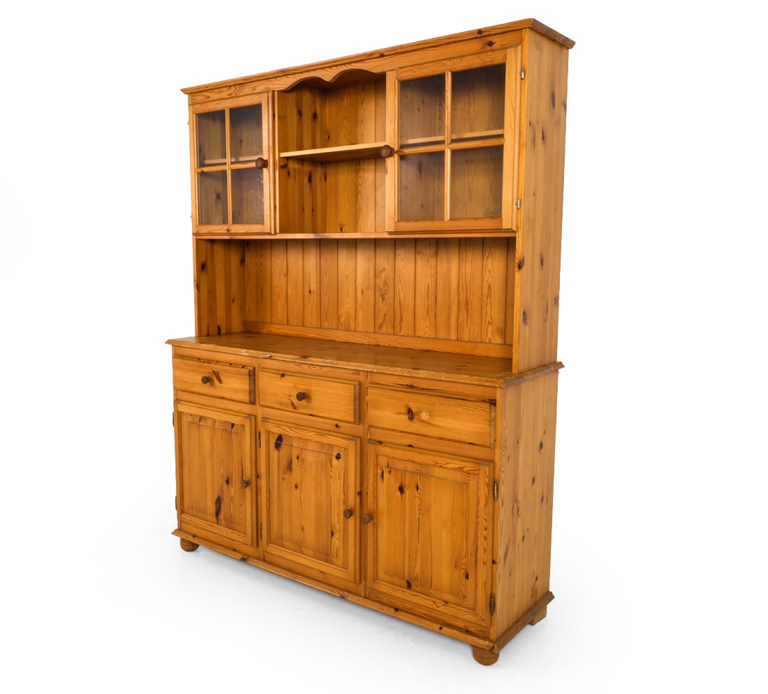 SWEDISH PINE SIDEBOARD CABINET C. 1970S (1 of 20)