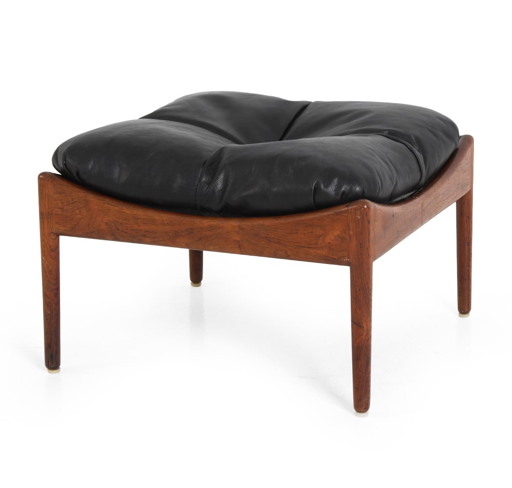 KRISTIAN VEDEL DANISH ROSEWOOD OTTOMAN 1960S (1 of 15)