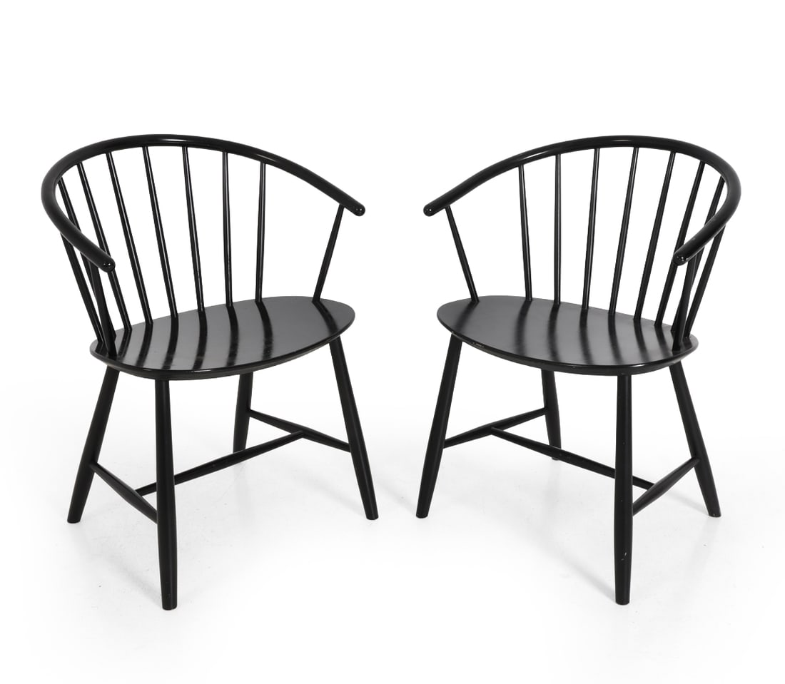 PAIR EJVIND JOHANSSON FOR FDB J64 LOUNGE CHAIRS (1 of 13)