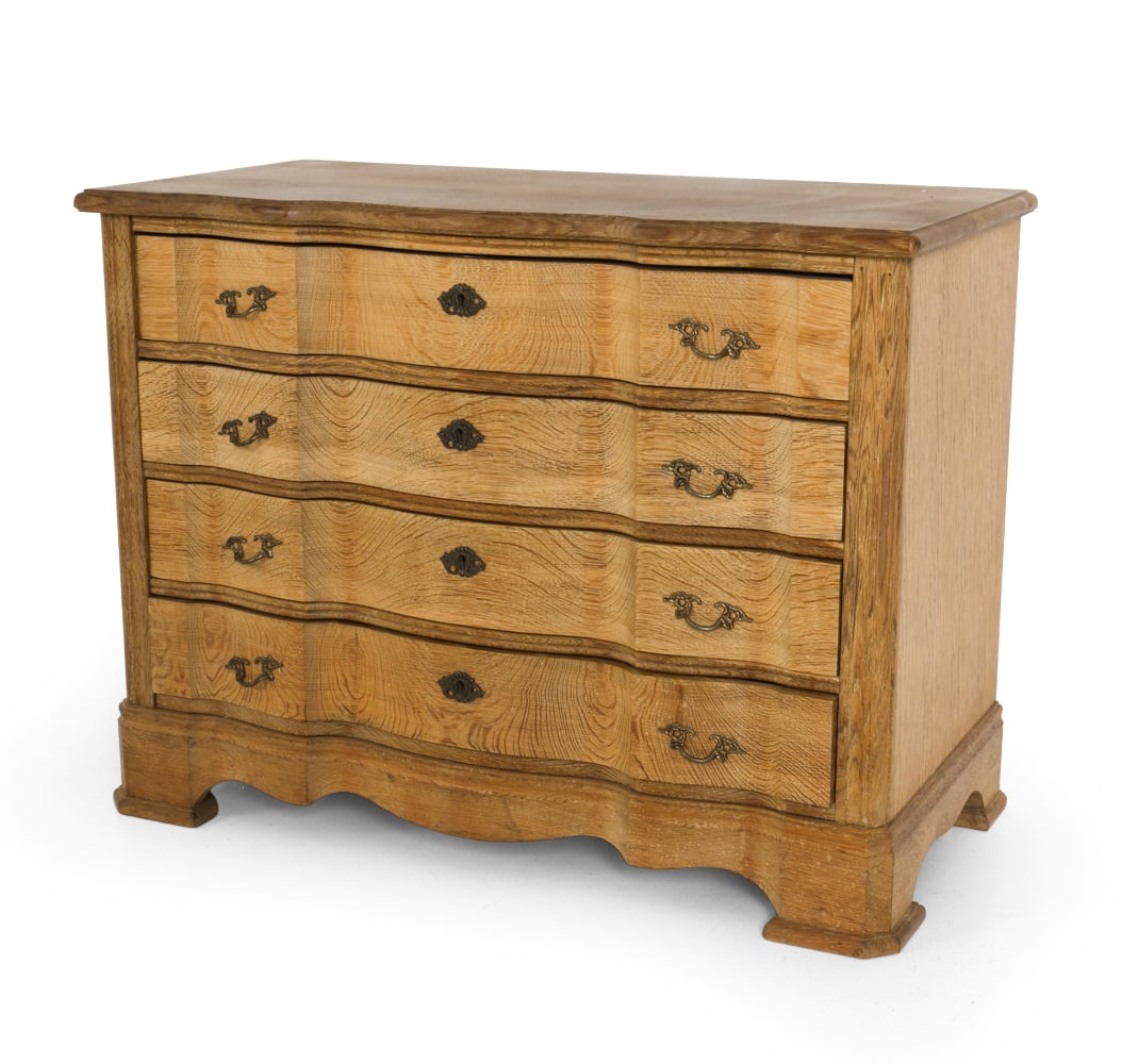 STYLE OF KJAERNULF DANISH OAK CHEST C. 1970S: Dimensions: H 28.5" x W 37.5" x D 17.75" Condition: Lacking key. Fading and scratches. Wear consistent with age and use. DA_171