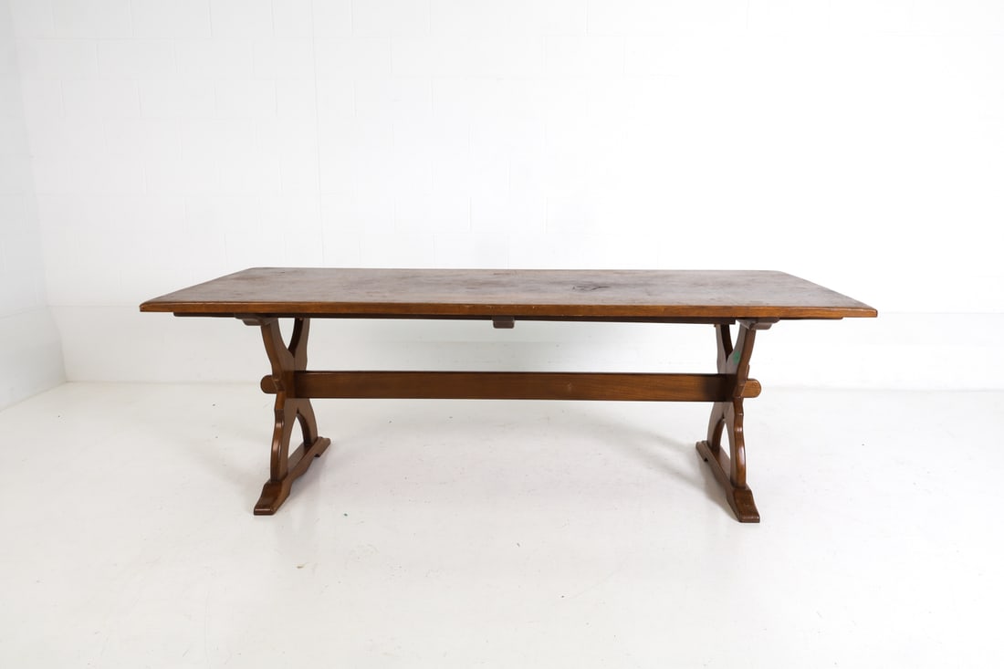 DANISH OAK EXPANDING DINING TABLE - 10