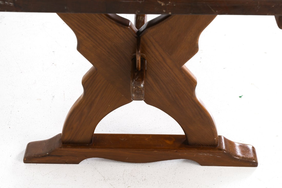 DANISH OAK EXPANDING DINING TABLE - 14