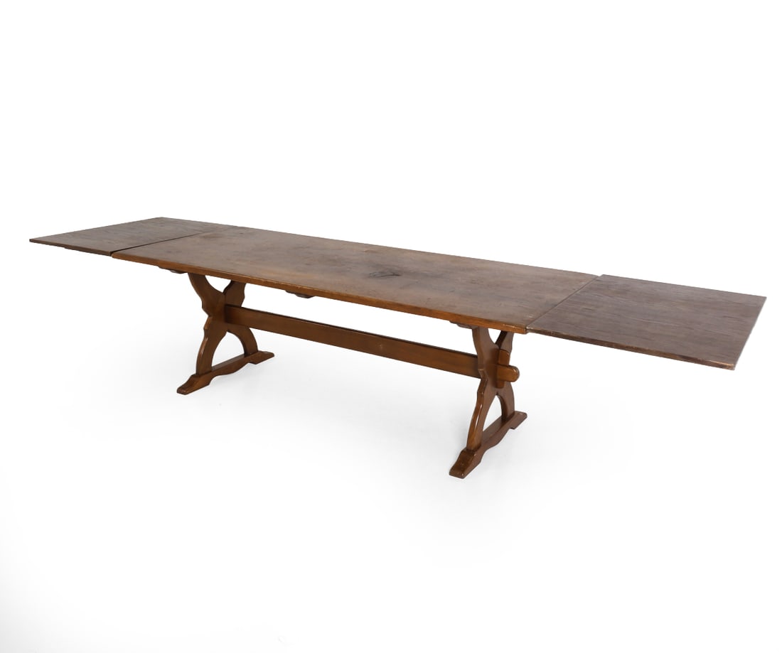 DANISH OAK EXPANDING DINING TABLE - 2