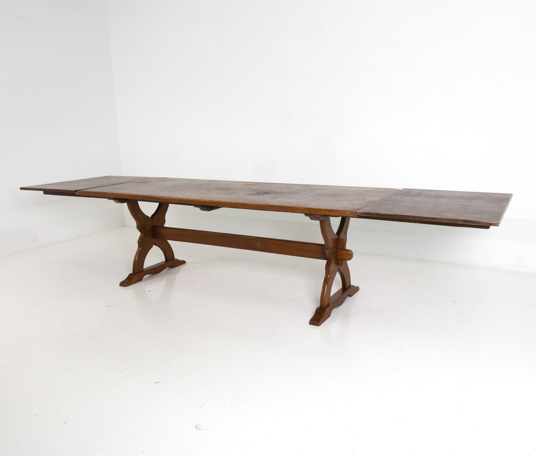DANISH OAK EXPANDING DINING TABLE - 3