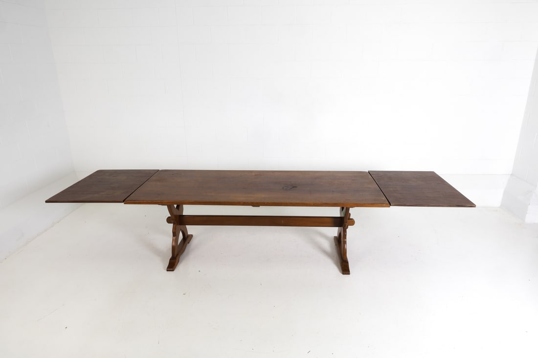 DANISH OAK EXPANDING DINING TABLE - 5