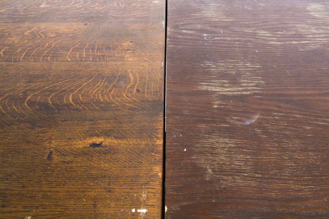 DANISH OAK EXPANDING DINING TABLE - 7