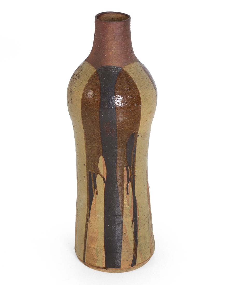 LARGE DANISH STUDIO POTTERY FLOOR VASE C. 1960S (1 of 14)