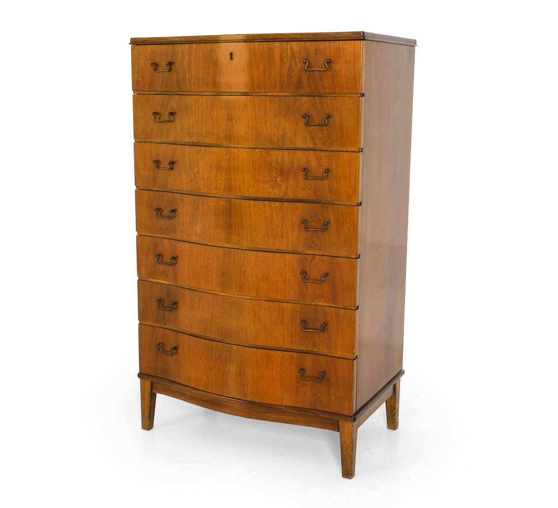 STYLE OF WANSCHER WALNUT CHEST OF DRAWERS C. 1940S (1 of 20)