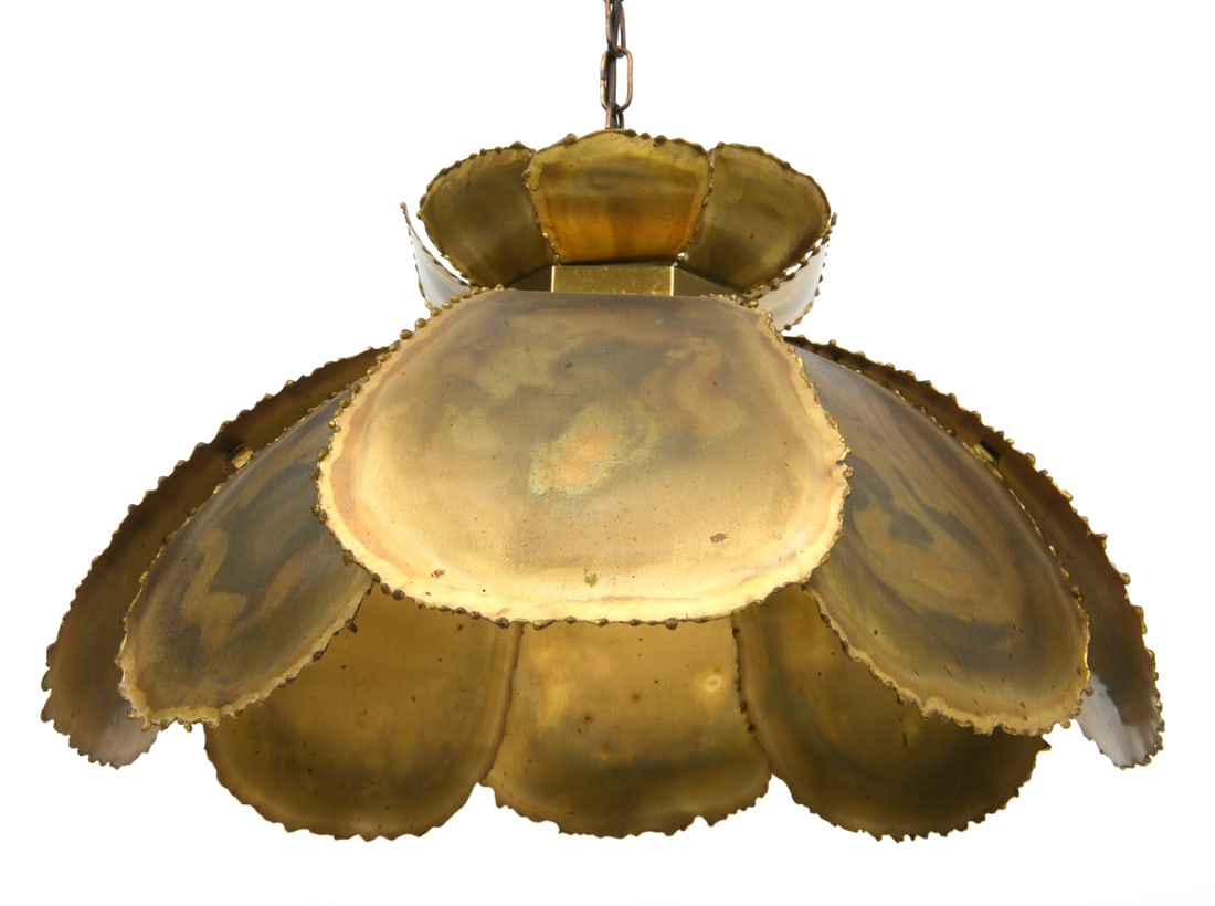 SVEND AAGE HOLM SORENSEN DANISH BRASS PENDANT LAMP (1 of 9)
