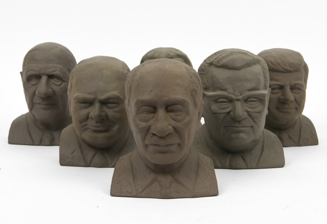 ANDERS ANDERSSEN FOR SOHOLM CERAMIC BIKUBEN BANKS: Marked on undersides. Dimensions: (Largest) H 7" x W 6" DA_6