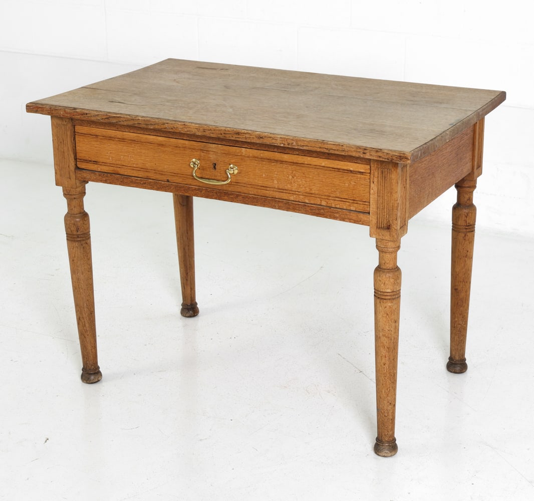 ANTIQUE OAK DESK - 2
