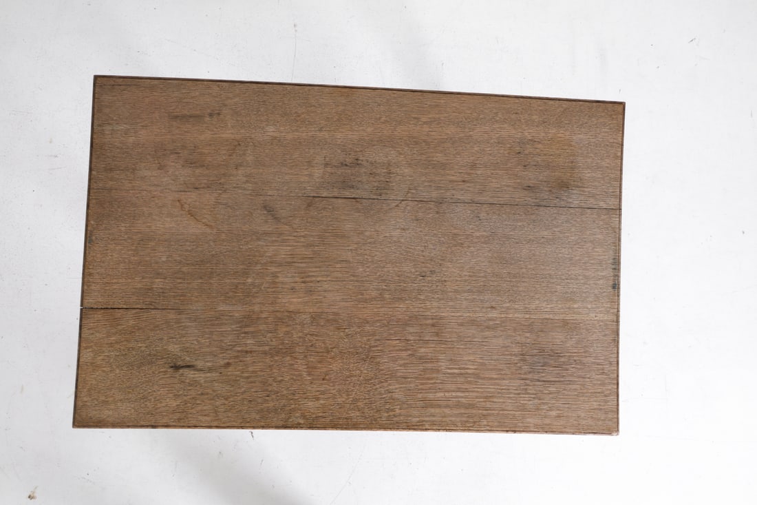 ANTIQUE OAK DESK - 6
