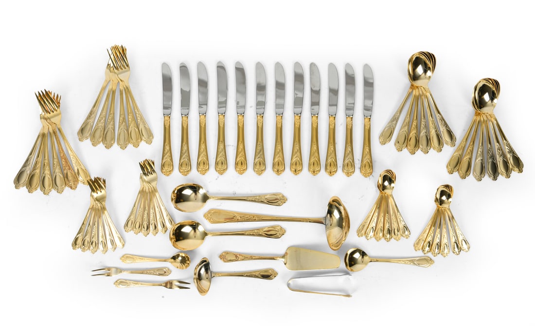 SBS BESTECKE SOLINGEN GOLD PLATED FLATWARE (1 of 20)