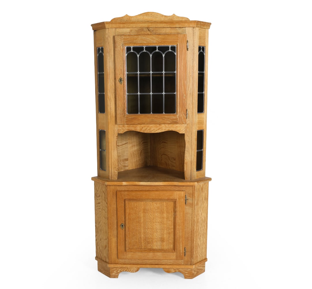 DANISH OAK CORNER CABINET C. 1960S (1 of 16)