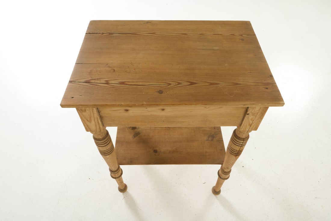 SWEDISH PINE NIGHTSTAND SIDE TABLE - 14