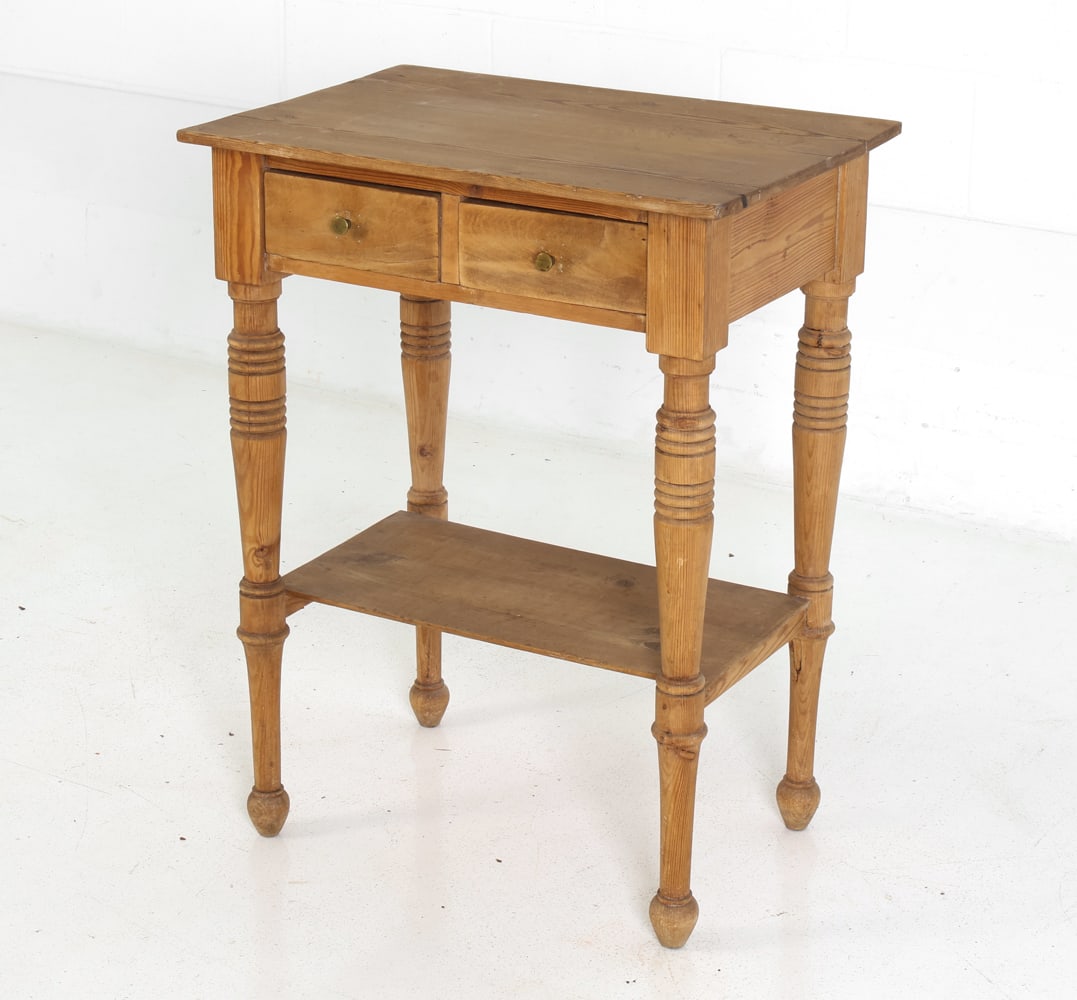 SWEDISH PINE NIGHTSTAND SIDE TABLE - 2