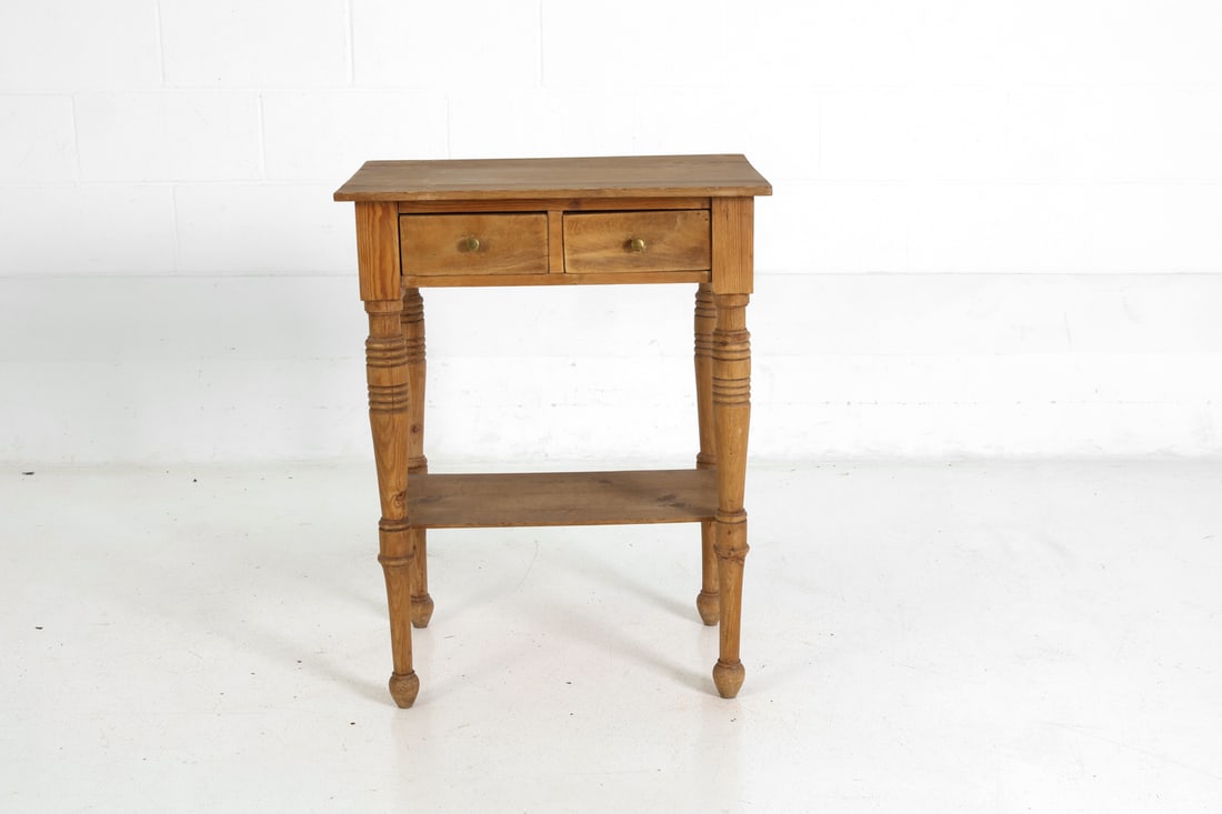 SWEDISH PINE NIGHTSTAND SIDE TABLE - 3