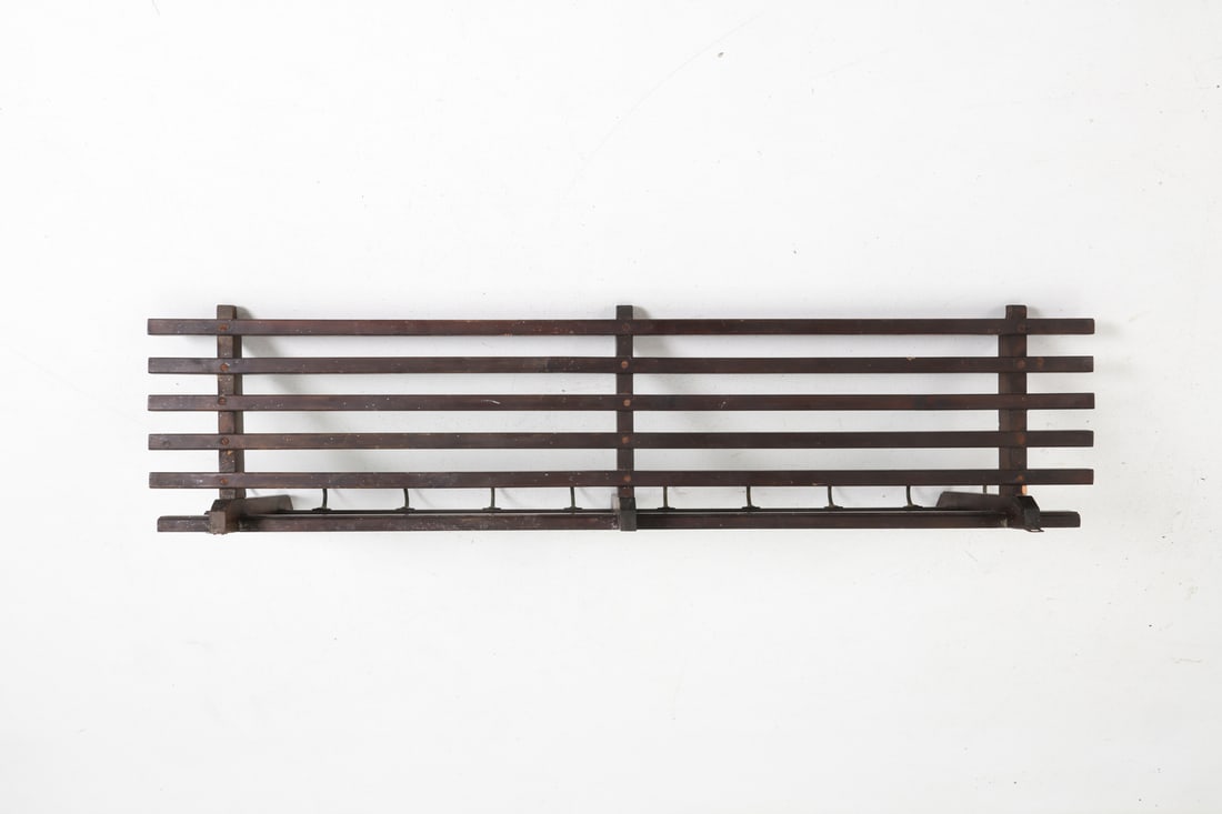 ANTIQUE PINE COAT RACK - 10