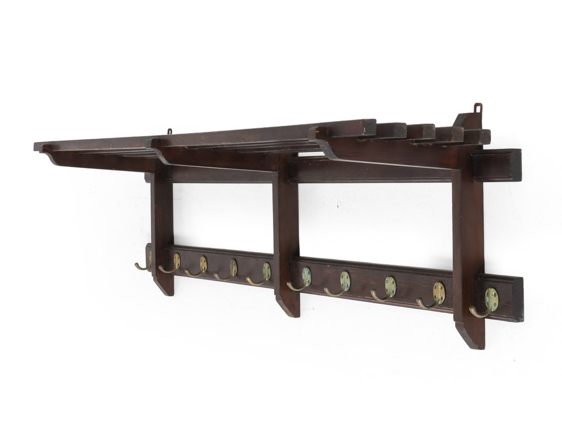 ANTIQUE PINE COAT RACK (1 of 11)