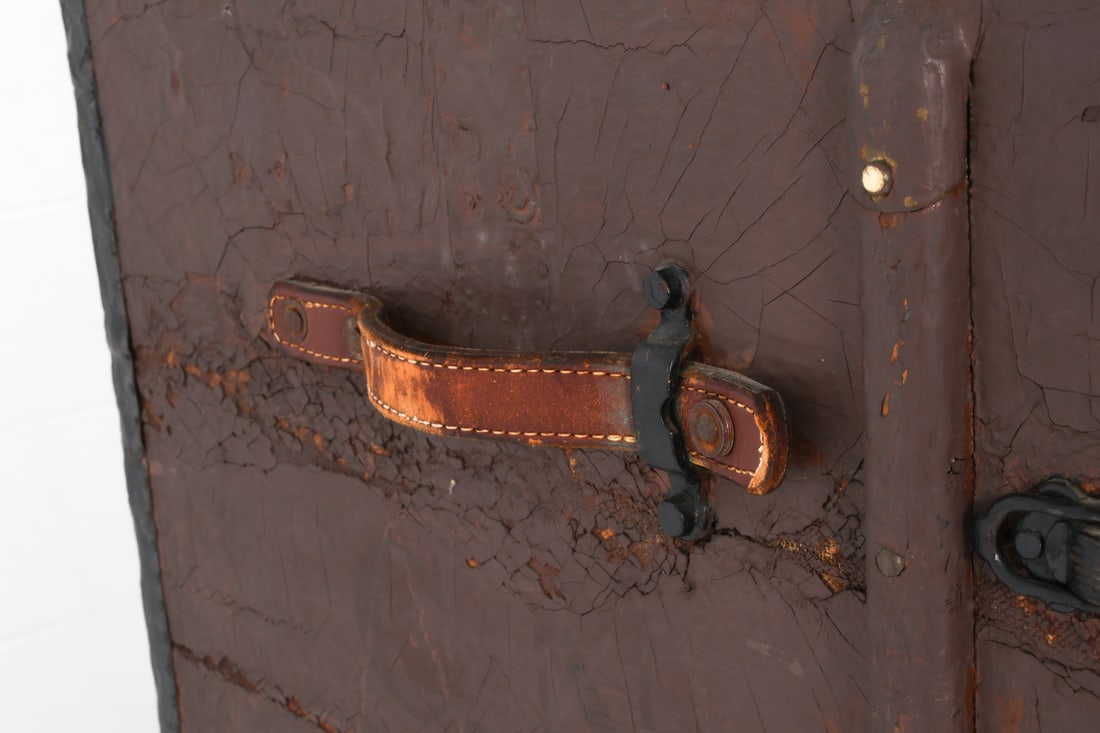 ANTIQUE WARDROBE TRUNK - 10