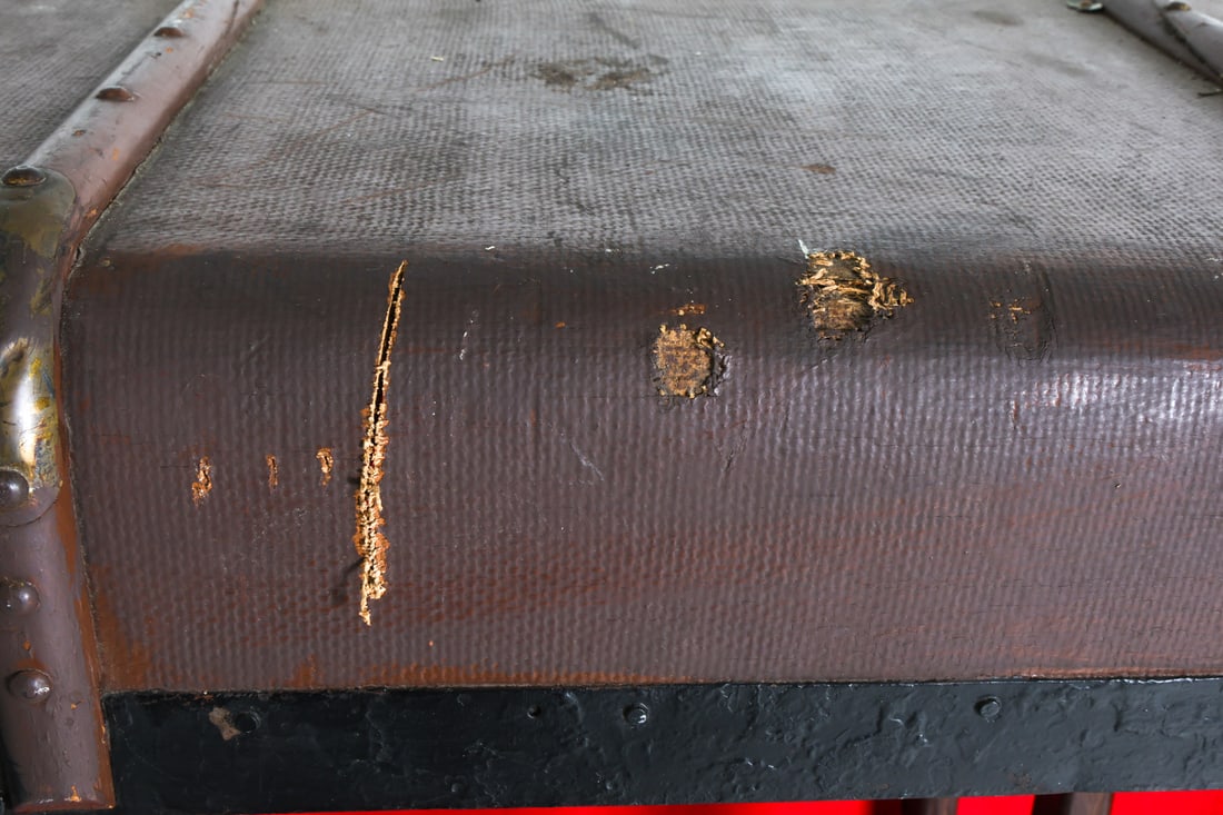 ANTIQUE WARDROBE TRUNK - 12