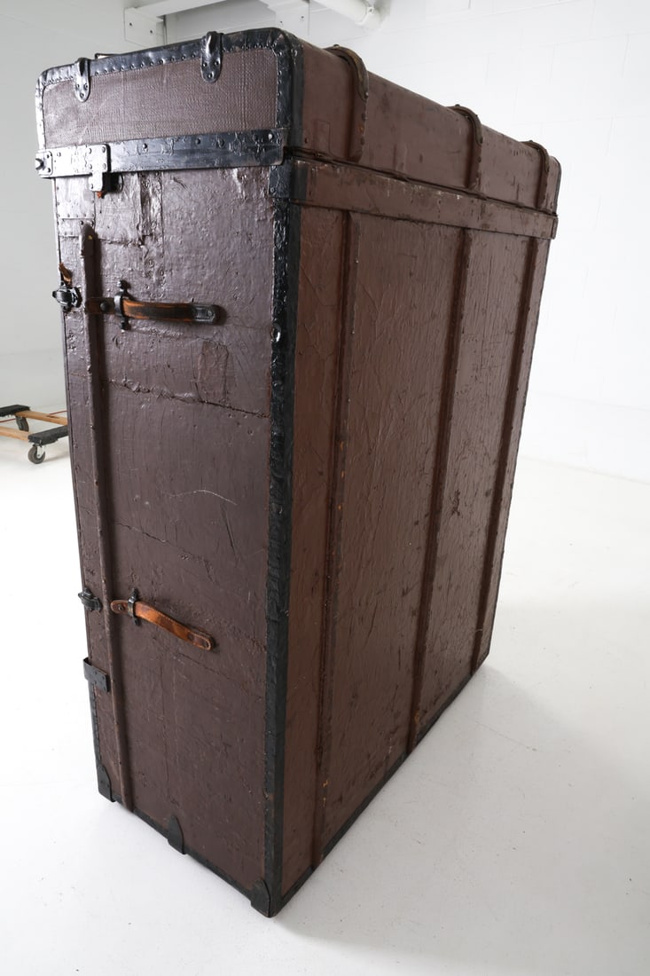 ANTIQUE WARDROBE TRUNK - 13
