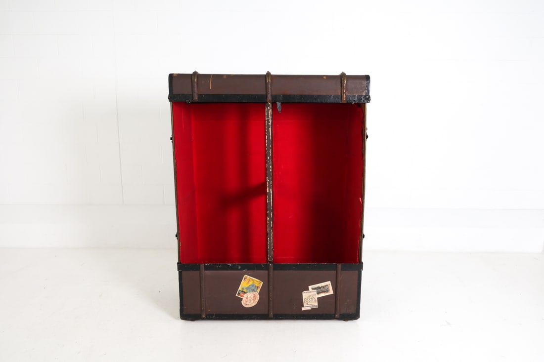 ANTIQUE WARDROBE TRUNK - 3